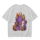 Olive T-Shirt with Cute Sleeping Purple Dragon and Treasure Artwork
