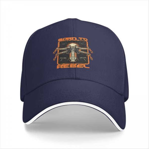 Born To Rebel X-Wing Star Wars Themed Black Baseball Cap