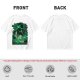 Olive Green Anime T-Shirt With Swordsman Character Artwork