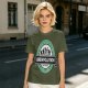 Olive t-shirt with 'Brewvolution' beer evolution graphic design