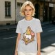 Olive T-Shirt With Cute Lazy Egg On Toast And Bacon Print
