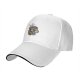 Black Baseball Cap With Floral Wolf Head Artwork Design