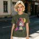 Olive T-shirt with Crying Tony Tony Chopper Graphic Print