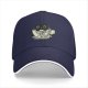 Black Baseball Cap With Cat In Coffee Cup 'Everything Is Pawsible With Coffee' Print