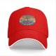 Black Baseball Cap With Retro Ramen Bowl Graphic Design