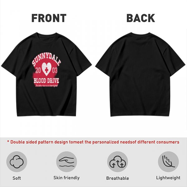 Sunnydale 2003 Blood Drive Themed Graphic T-Shirt