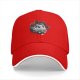 Black baseball cap with vintage pig pilot and aircraft graphic