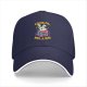 Black baseball cap with funny cereal bunny graphic design