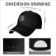 Black Baseball Cap With Pirate Skull Straw Hat Captain Art Print