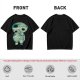 Olive T-Shirt With Fantasy Forest Spirit Graphic Print