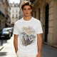 Make Coffee Not War Skeleton Hand Graphic T-Shirt