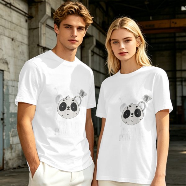 Olive Green T-Shirt With Cute Panda Bomb Graphic Print
