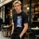 Olive T-Shirt With Constellation Totoro Starry Night Print