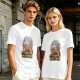 Olive T-Shirt With Sacred Fast Food Combo Graphic Print
