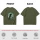 Olive T-Shirt With Spooky Witch Silhouette Halloween Graphic