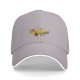 Black Baseball Cap With Vintage Yellow Taxi Print