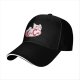 Black baseball cap with Kitty Cat graphic and text