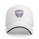 Black baseball cap with 'your opinion is irrelephant' cute elephant graphic