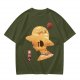 Anime Straw Hat Silhouette Graphic T-Shirt
