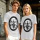 Olive T-shirt with Air Nomad Monk Meditating Ink Art Print