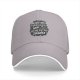 Black baseball cap with 'I'm manifesting snacks' text print