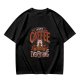 Olive t-shirt with coffee bear graphic that says a cup of coffee solves everything