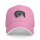Black Baseball Cap With Monster Face Graphic Design