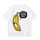 Olive T-shirt with sad banana graphic reading I'm not peeling well