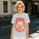 Olive T-Shirt with Cute Takoyaki Chef Graphic Print