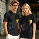 Olive Graphic T-Shirt With Coffee Mug And Rainbow Design