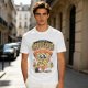 Olive t-shirt with 'I Believe In Cheesus Crust' pizza graphic