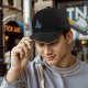 Black Baseball Cap With Decorated Christmas Tree Graphic