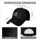 Black baseball cap with alien eating pizza and 'FOR PIZZA' text
