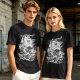 Olive T-shirt with One Piece Going Merry Ship Ink Art Print