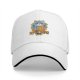 Black Baseball Cap With Cute Cat Holding Taiyaki Japanese Art
