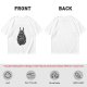 Olive T-shirt with Totoro Doodle Art Print