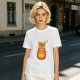 Olive T-Shirt With Cute Pumpkin Creature And Moon Star Print