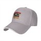 Black Baseball Cap With Pupperoni Pizza Cute Dog Graphic Print