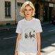 Olive Green T-Shirt With Knight Vs Rooster Fantasy Graphic Print