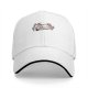 Black baseball cap with a lazy sleeping unicorn graphic