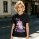 Anxious Magical Unicorn Graphic Olive T-Shirt