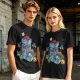 Olive T-Shirt With Fantasy Dice Castle Graphic Design