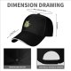 Black baseball cap with chihuahua in teacup graphic design
