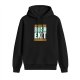 Black hoodie with 'Irish Exit Zero Eyes Given' graphic print