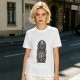 Olive Graphic T-Shirt With Cult Occult Art Print
