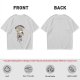 Olive Green T-Shirt with 'Hello Monday!' Coffee Character Graphic