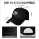 Black Baseball Cap With Floating Island Landscape Graphic