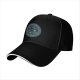 Black Baseball Cap With Celtic Knot Dragon Emblem