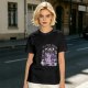 Olive t-shirt with cute book dragon reading design