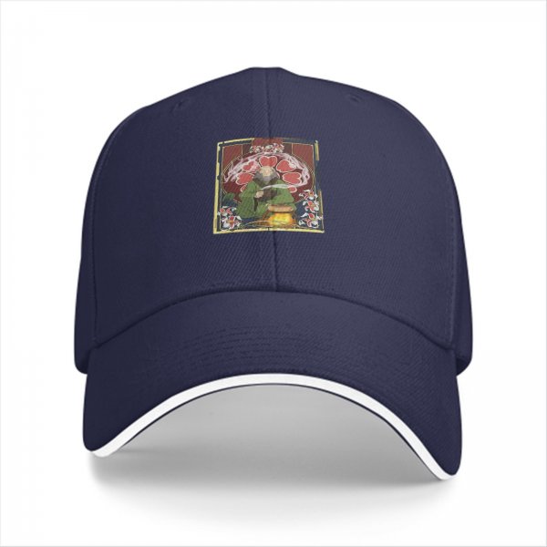Black Baseball Cap with Uncle Iroh Tea Art Print